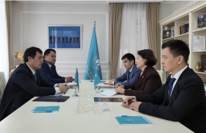 Qazaxıstan Respublikasının Xarici İşlər nazirinin m&uuml;avini T&uuml;rk Mədəniyyəti və İrsi Fondunu ziyarət edib