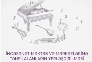 Musiqi, incəsənət məktəb və mərkəzlərinə qəbul imtahanlarının nəticələri elan olunub