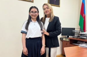 Bir direktor, bir şagird layihəsində Yaqut Məmmədova və Dilarə Nadirova