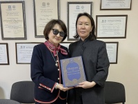 T&uuml;rk Mədəniyyəti və İrsi Fondunun prezidenti YUNESKO &uuml;zrə Qırğız Respublikası Milli Komissiyasının baş katibi ilə g&ouml;r&uuml;ş&uuml;b