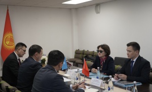 T&uuml;rk Mədəniyyəti və İrsi Fondunun prezidenti Qırğız Respublikasının Mədəniyyət, İnformasiya və Gənclər Siyasəti naziri ilə g&ouml;r&uuml;ş&uuml;b