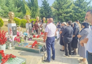 Oğuz şəhidinin xatirəsi anılıb