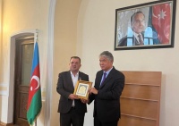 Yazıçı Yunus Oğuz TÜRKSOY-un Onur nişanı ilə təltif olundu