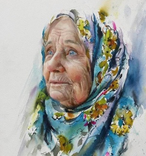 RƏSM QALEREYASI: Əkbər Əkbəri, &ldquo;Qarı&rdquo;