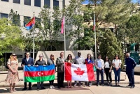 Bayrağımız Kanadanın Saskatun şəhərində ucaldılıb