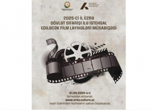 &ldquo;D&ouml;vlət sifarişi ilə istehsal ediləcək film layihələri&rdquo; m&uuml;sabiqəsi elan edilib