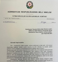 Fazil Mustafa Vaqif Aslanı təbrik edib