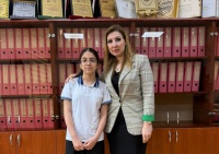 Bir direktor, bir şagird layihəsində Xoşqədəm Məmmədova və Əsma Həsənli