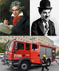 FHN, Çarli Çaplin və Bethoven