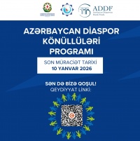 “Könüllülər Proqramı”na qəbul elan edilir