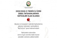 Musiqi, incəsənət məktəb və mərkəzlərinə 2025/2026-cı tədris ili üzrə qəbul imtahanlarının nəticələri açıqlanıb