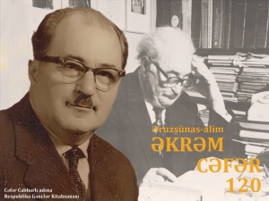 Gənclər Kitabxanasında görkəmli alim, ədəbiyyatşünas Əkrəm Cəfərin xatirəsi anılıb