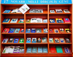 Gənclər Kitabxanasında Milli Dir&ccedil;əliş G&uuml;n&uuml; m&uuml;nasibətilə silsilə materialları