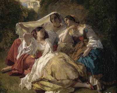 Rəsm qalereyası: Frans Vinterharter, “Siesta” (1844)