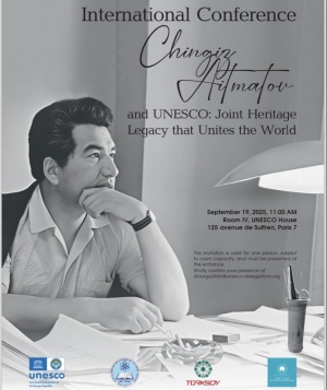 T&Uuml;RKSOY-la T&uuml;rk Mədəniyyəti və İrsi Fondunun Qırğızıstanda &Ccedil;ingiz Aytmatov konfransı