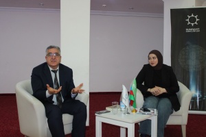 Filosof M&uuml;şfiq &Ouml;tg&uuml;nlə g&ouml;r&uuml;ş ke&ccedil;irilib