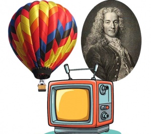 &Uuml;mumd&uuml;nya Televiziya G&uuml;n&uuml;, ilk hava şarı və Volter